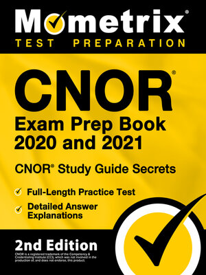 cover image of CNOR Exam Prep Book 2020 and 2021